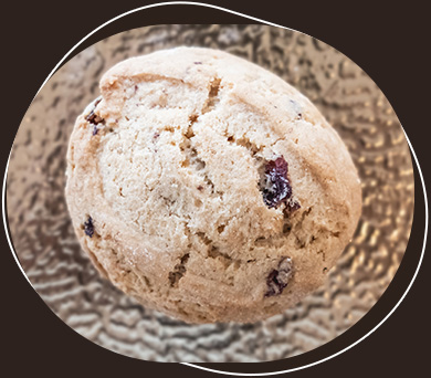 Biscotti con le ciliegie visciole