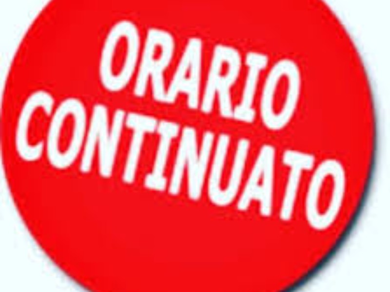 ORARIO CONTINUATO, TUTTI I GIORNI, DALLE 07:15 ALLE 22:30